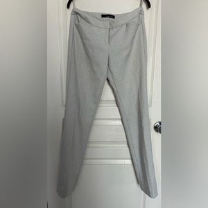 Light Grey Amanda & Chelsea Tweed Pattern Print Womens Tapered Trousers Size 2